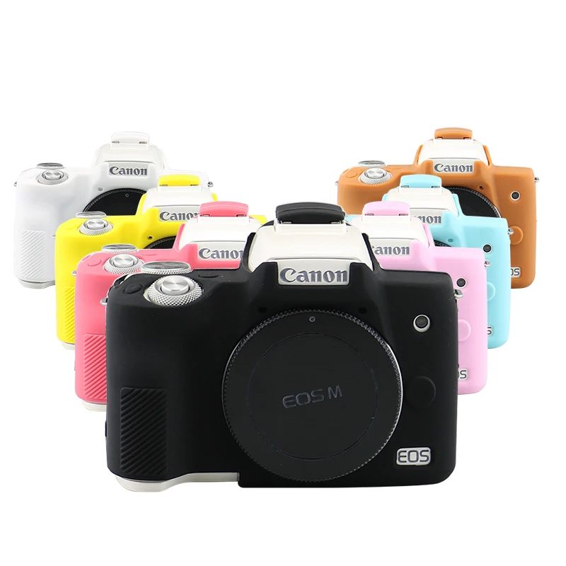 Canon Camera Eos M50 Mark Ii - M50 سيليكون درع الجلد غطاء الجسم