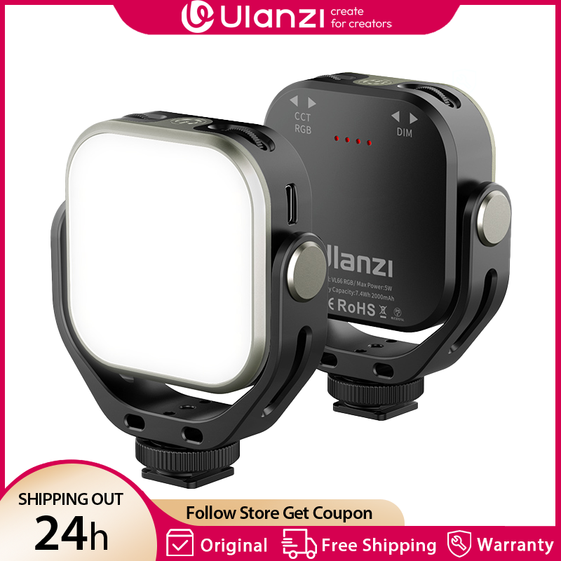 Photography Umbrella Lights - Ulanzi VL66 RGB فيديو لايت 2500-6500K